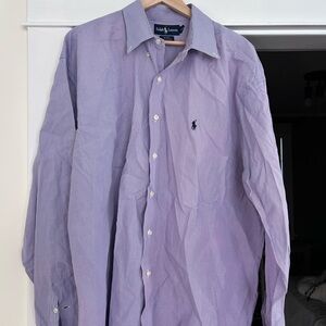 Ralph Lauren Men's Lavender Button Down Shirt